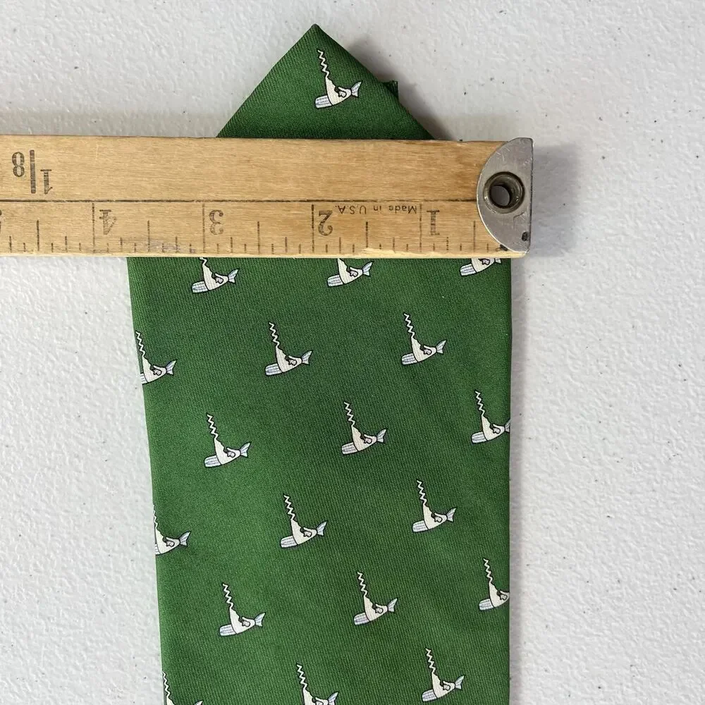 Vineyard Vines Neck Tie Green Custom Collection Nantucket Wine Festival